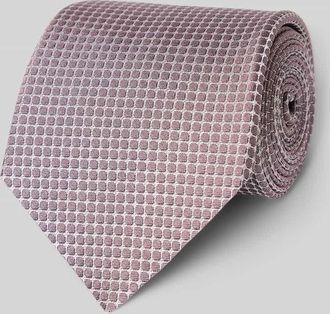 HUGO BOSS Seidenkrawatte mit Allover-Muster in Lila, Gr&ouml;&szlig;e 1