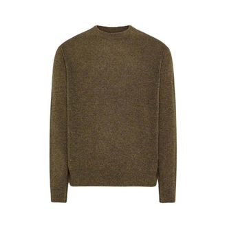 Cycle Truien & Vesten, Heren, Bruin, L, Wol, Omar Ronde Hals Alpaca Trui