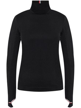 Moncler Trui met logo-applicatie - Zwart