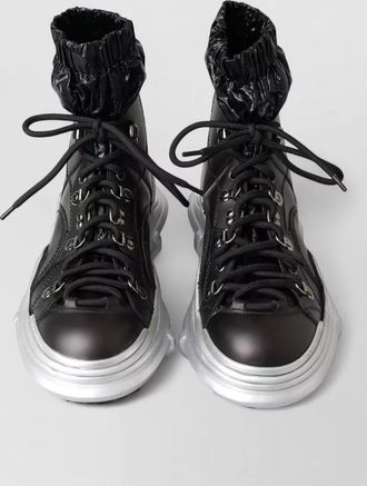 Dolce & Gabbana leather high-top boots