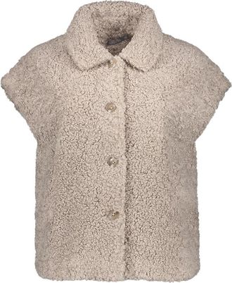 Geisha Teddy Gilet - Dames - Bodywarmers - Beige - S - Polyester - Jassen