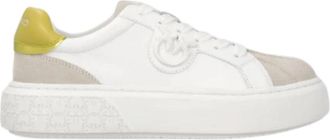 Pinko Yoko 13 Sneakers - Dames - Sneakers - Wit - 40 EU - Leer - Schoenen