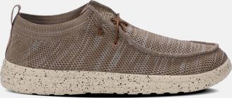 Lamofootwear Mens Michael Knit Lamolite Deck Shoe In Beige