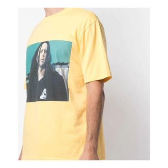Palace Wise Up LeBron James Printing Short Sleeve Unisex Yellow P17TS010