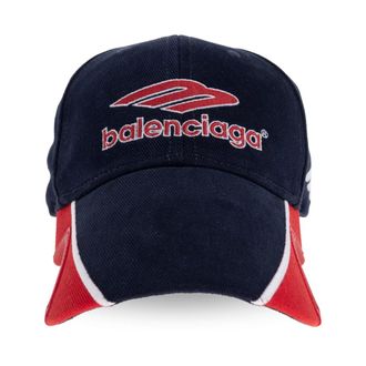 Balenciaga Baseball Cap - Heren - Petten - Blauw - M - Katoen - Accessoires