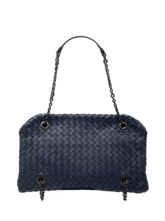 Bottega Veneta 2012-2025 Nappa Intrecciato Duo shoulder bag - Blu