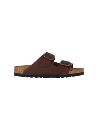 Birkenstock Brown Calf Leather Arizona Wire Buckle Sandals