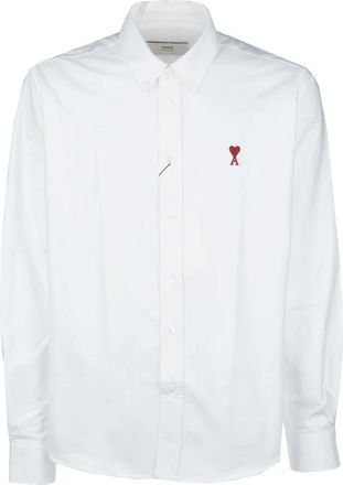 Ami Overhemden, Heren, Wit, 2Xl, Katoen, Ami de Coeur Button-Down Overhemd