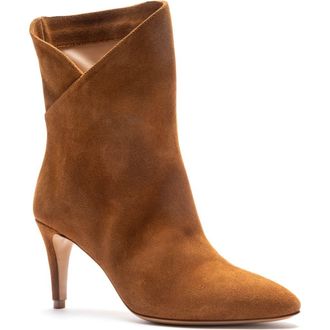 Bruno Magli Pistoia Bootie in Cognac Suede at Nordstrom, Size 8