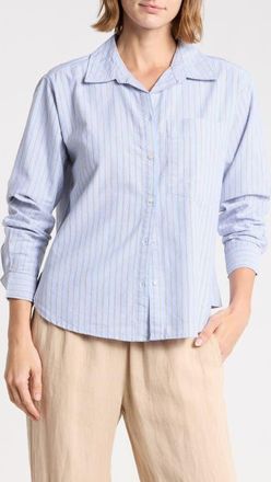 Beach Lunch Lounge Cami Stripe Shirt in Campus Blue at Nordstrom, Size X-Small