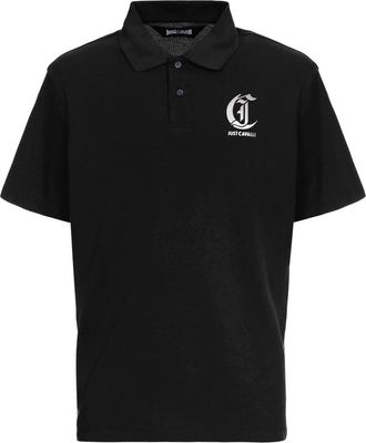 Just Cavalli T-shirts en Polos - Heren - Polos - Zwart - M - Katoen - Tops