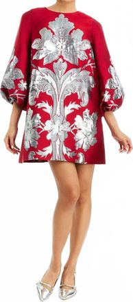 Mestiza New York Rosanna Mini Dress In Burgundy Arbor