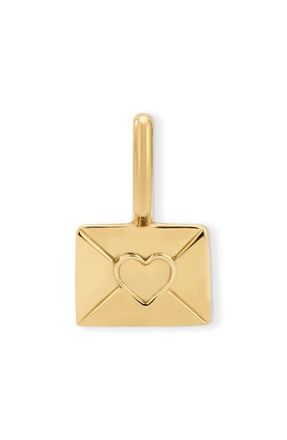 Adina Reyter Envelope Mini Charm in 10K Yellow Gold at Nordstrom