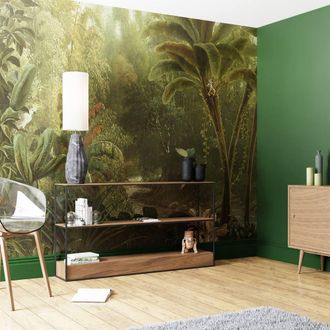 Superfresco Easy Jungle Green Print To Order 3m x 2.8m Mural