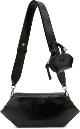 Ganni Bou Bag East/West Shine In Black