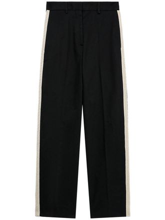 Palm Angels cotton trousers - women - Cotton/Cotton/Polyester - 38 - Black