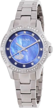 Bulova Classic Quartz Blue Mother of Pearl Dial Ladies Watch 96L238