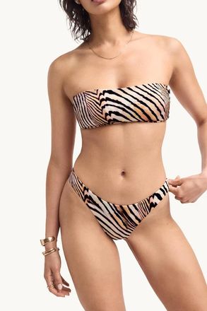 Vitamin A Nala Bandeau Top In Shell Stripe