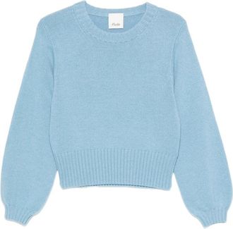 Allude Ribbed-knit Crew Neck Sweater