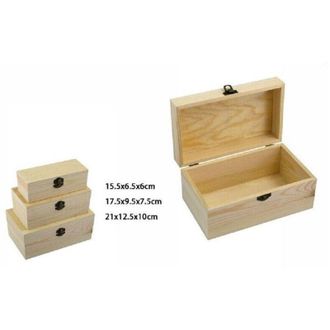Trade Shop Trade Shop - Set 3 Scatole In Legno Decoupage Portagioie Matrioska Cofanetto 74016a Ly-dx198