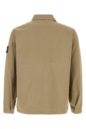 Stone Island Cotton Overshirt Shirt - Beige