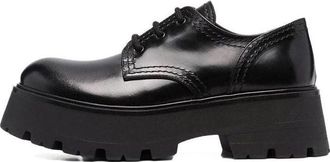 Alexander McQueen (WMNS) Alexander McQueen Wander Lace-Up Loafers Black 700079WIC611000