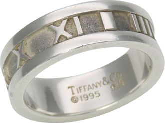 Tiffany & Co. Atlas Silver Silver 925 Band Ring (Pre-Owned)