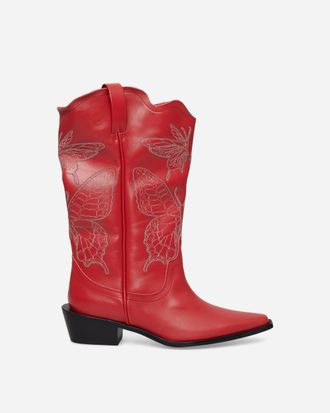 Undercover Women s Leather Western Boots Red