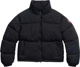 Canada Goose Jassen - Dames - Gewatteerde jassen - Zwart - M - Leer - Jassen