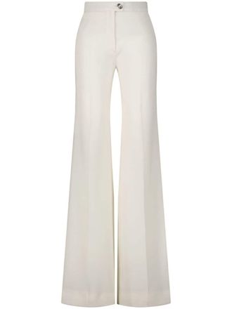 Giambattista Valli high-waist straight-leg trousers - women - Elastane/Cotton - 40 - White