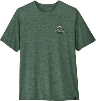 Patagonia Cap Cool Daily Shirt Great Waves Funktionsshirt f&uuml;r Herren | oliv
