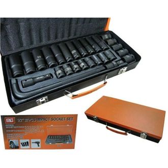 Trade Shop Trade Shop - Kit 27 Bussole/boccole Adattatore Rinforzate Per Avvitatore Pneumatico Da 1/2