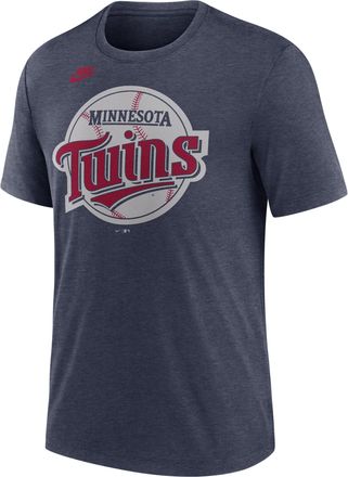 Nike Minnesota Twins Cooperstown Logo Nike Mens MLB T-Shirt in Blue | NJFDEX52MNT-70U