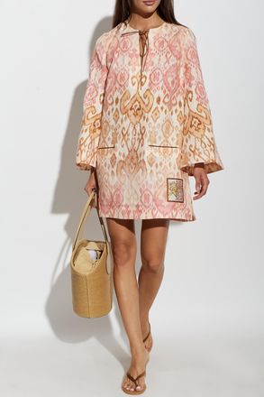 Zimmermann Linen Dress, Womens, Pink