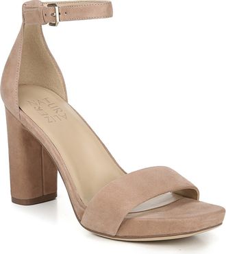Naturalizer Joy Ankle Strap Sandal in Gingersnap Suede at Nordstrom, Size 10.5