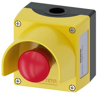 SIEMENS Caja Para Aparatos De Mando, 22 Mm, Redondo, 3su18510nb002ac2