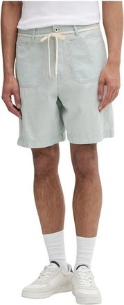 Kenzo Lace Straight Short - Heren - Denim shorts - Blauw - W30 - Katoen - Korte Broeken
