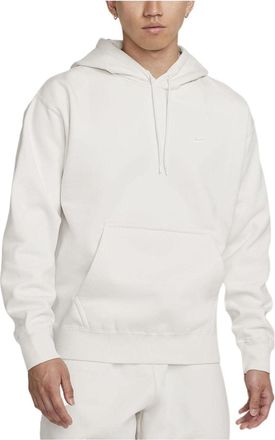 Nike Solid Color Minimalistic Hooded Long Sleeves Hoodie Mens White DA0316-030