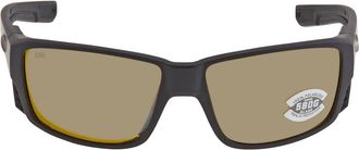 Costa TUNA ALLEY PRO Sunrise Silver Mirror Polarized Glass Mens Sunglasses 6S9105 910506 60