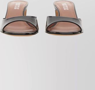 PARIS TEXAS modern block heel open toe sandals