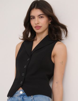 Nobody's Child Black Collar Waistcoat