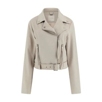 Guess Perfecto su&egrave;de-imitatie - Dames - Zomerjassen - Grijs - XS - Su&egrave;de - Jassen