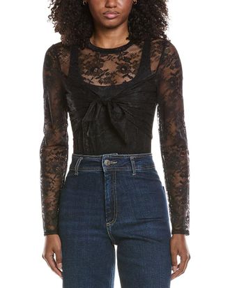 Toccin Giselle Tie Front Lace Bodysuit