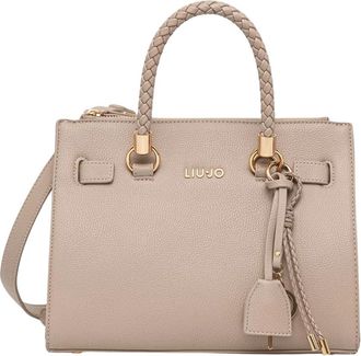 Liu Jo Kleine Satchel Tas - Dames - Handtassen - Beige - ONE Size - Leer - Tassen