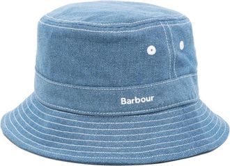 Barbour Grindle Bucket Hat - Heren - Hoeden - Blauw - L - Katoen - Accessoires