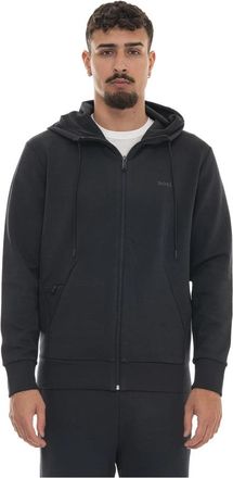 HUGO BOSS Saggy Sweatshirt - Heren - Vesten met rits - Blauw - S - Katoen - Hoodies & sweatvesten