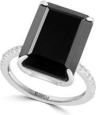 Effy Onyx Prong Set Ring in Black at Nordstrom Rack, Size 7
