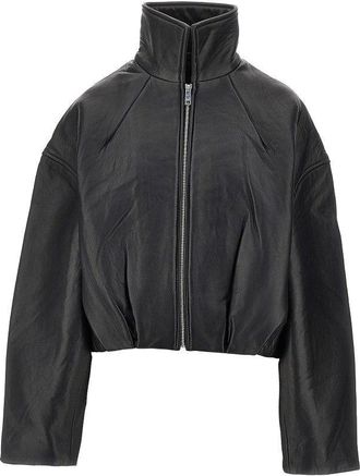 Rotate Leather Boxy jacket Woman 36