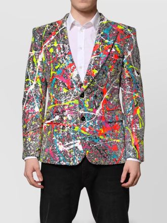 Dolce & Gabbana silk sequined blazer