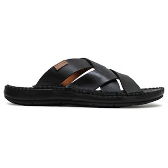 Pikolinos Tarifa 06J-0015 Leather Mens Casual Sandals - Black - Size:UK 11.5-12